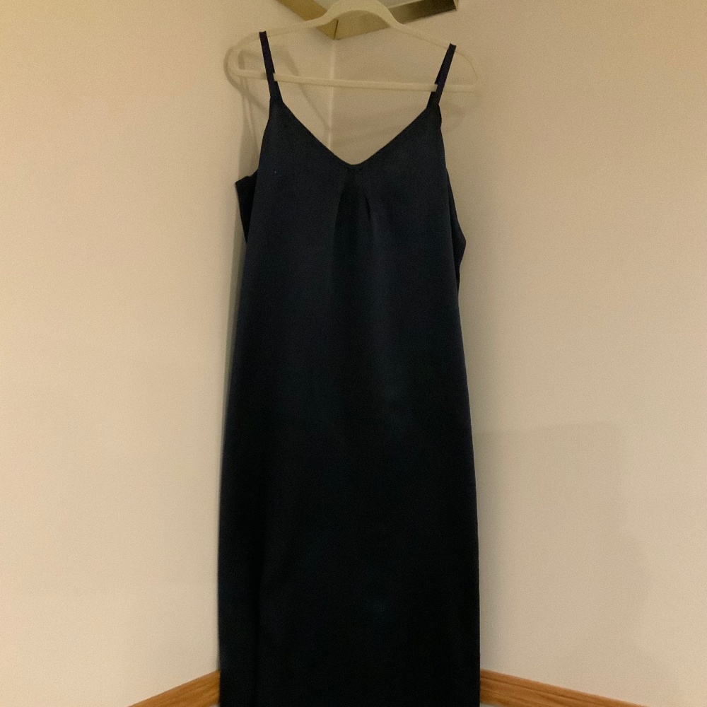 Vince Blue L Silk Slip dress Luxury Quality Minimalist Normcore Scandi Girl